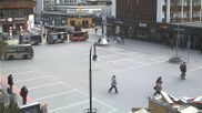 Archiviertes Webcam Bild: Zermatt: Bahnhofplatz am 10.04.2026 um 08:55 Uhr