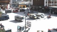 Archiviertes Webcam Bild: Zermatt: Bahnhofplatz am 10.04.2026 um 10:55 Uhr