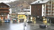Archived webcam image showing Railway station at Zermatt on 13 Apr 2026 at 07:50
