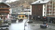Archived webcam image showing Railway station at Zermatt on 13 Apr 2026 at 08:50