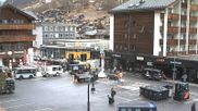 Archived webcam image showing Railway station at Zermatt on 13 Apr 2026 at 10:50