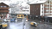 Archived webcam image showing Railway station at Zermatt on 12 May 2026 at 08:38
