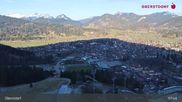 Archived webcam image showing Oberstdorf: Ski Jump Area on 25 Mar 2026 at 08:17