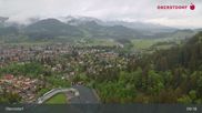 Archived webcam image showing Oberstdorf: Ski Jump Area on 14 May 2026 at 09:18