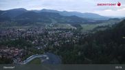 Archived webcam image showing Oberstdorf: Ski Jump Area on 21 May 2026 at 05:34