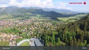 Archived webcam image showing Oberstdorf: Ski Jump Area on 21 May 2026 at 09:34