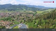 Archived webcam image showing Oberstdorf: Ski Jump Area on 21 May 2026 at 15:34