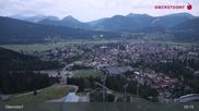 Archived webcam image showing Oberstdorf: Ski Jump Area on 9 Jul 2026 at 05:37