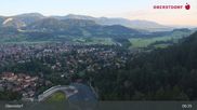 Archived webcam image showing Oberstdorf: Ski Jump Area on 9 Jul 2026 at 07:37