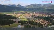 Archived webcam image showing Oberstdorf: Ski Jump Area on 9 Jul 2026 at 08:37