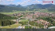 Archived webcam image showing Oberstdorf: Ski Jump Area on 9 Jul 2026 at 09:37