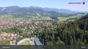 Archived webcam image showing Oberstdorf: Ski Jump Area on 12 Jul 2026 at 09:59