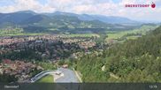 Archived webcam image showing Oberstdorf: Ski Jump Area on 23 Jul 2026 at 13:23