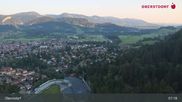 Archived webcam image showing Oberstdorf: Ski Jump Area on 15 Aug 2026 at 07:18