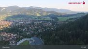 Archived webcam image showing Oberstdorf: Ski Jump Area on 15 Aug 2026 at 08:18