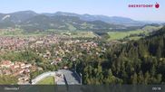 Archived webcam image showing Oberstdorf: Ski Jump Area on 15 Aug 2026 at 09:18