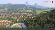 Archived webcam image showing Oberstdorf: Ski Jump Area on 16 Aug 2026 at 09:51