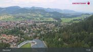 Archived webcam image showing Oberstdorf: Ski Jump Area on 16 Aug 2026 at 11:51