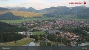 Archived webcam image showing Oberstdorf: Ski Jump Area on 20 Aug 2026 at 07:15