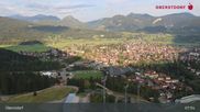 Archived webcam image showing Oberstdorf: Ski Jump Area on 20 Aug 2026 at 08:15