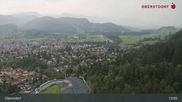 Archived webcam image showing Oberstdorf: Ski Jump Area on 20 Aug 2026 at 13:15
