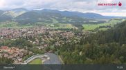 Archived webcam image showing Oberstdorf: Ski Jump Area on 22 Aug 2026 at 11:21