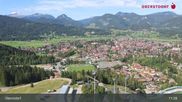 Archived webcam image showing Oberstdorf: Ski Jump Area on 3 Sep 2026 at 11:24
