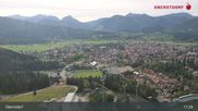 Archived webcam image showing Oberstdorf: Ski Jump Area on 3 Sep 2026 at 17:24