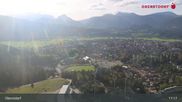 Archived webcam image showing Oberstdorf: Ski Jump Area on 17 Sep 2026 at 17:38