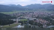 Archived webcam image showing Oberstdorf: Ski Jump Area on 17 Sep 2026 at 19:38