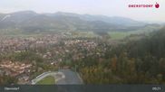 Archived webcam image showing Oberstdorf: Ski Jump Area on 1 Oct 2026 at 09:23