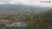 Archived webcam image showing Oberstdorf: Ski Jump Area on 1 Oct 2026 at 17:23