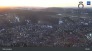 Archived webcam image showing Oberstaufen Allgäu: Panoramic View on 26 Feb 2026 at 05:45