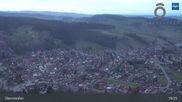 Archived webcam image showing Oberstaufen Allgäu: Panoramic View on 14 Mar 2026 at 05:14