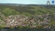 Archived webcam image showing Oberstaufen Allgäu: Panoramic View on 19 May 2026 at 08:18