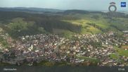Archived webcam image showing Oberstaufen Allgäu: Panoramic View on 11 Aug 2026 at 08:33