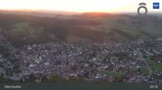 Archived webcam image showing Oberstaufen Allgäu: Panoramic View on 26 Aug 2026 at 21:41