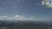 Archived webcam image showing Hochgratbahn top station on 22 Jul 2026 at 13:08