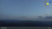 Archived webcam image showing Hochgratbahn top station on 22 Jul 2026 at 21:08