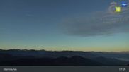 Archived webcam image showing Hochgratbahn top station on 22 Sep 2026 at 07:51