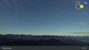 Archived webcam image showing Hochgratbahn top station on 22 Sep 2026 at 08:51
