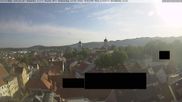 Archiviertes Webcam Bild: Isny: Wassertor und Nikolaikirche am 10.08.2026 um 08:38 Uhr