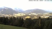 Archived webcam image showing View of Schönau am Königssee on 8 Aug 2026 at 10:22