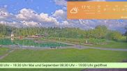 Archiviertes Webcam Bild: Bischofswiesen: Naturbad Aschauerweiher am 28.05.2026 um 07:43 Uhr