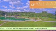 Archiviertes Webcam Bild: Bischofswiesen: Naturbad Aschauerweiher am 28.05.2026 um 08:43 Uhr