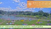 Archiviertes Webcam Bild: Bischofswiesen: Naturbad Aschauerweiher am 12.07.2026 um 14:28 Uhr