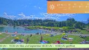 Archiviertes Webcam Bild: Bischofswiesen: Naturbad Aschauerweiher am 12.07.2026 um 16:28 Uhr