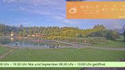 Archiviertes Webcam Bild: Bischofswiesen: Naturbad Aschauerweiher am 27.08.2026 um 07:55 Uhr