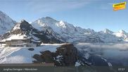 Archiviertes Webcam Bild: Wengen: Bergstation Männlichen am 20.04.2026 um 08:39 Uhr