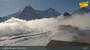 Archiviertes Webcam Bild: Wengen: Bergstation Männlichen am 20.04.2026 um 09:39 Uhr